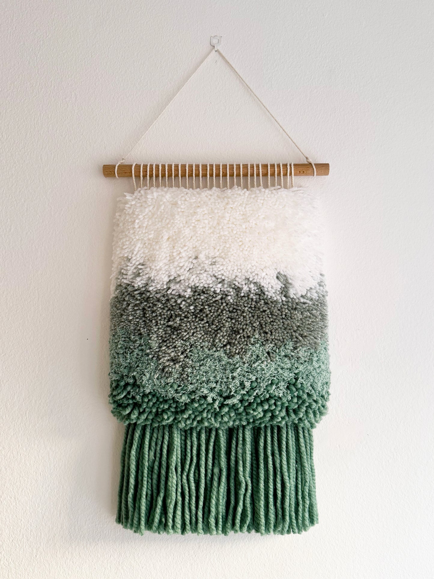 Wall-Hanging Tapestry - Fluffy Sage Gradient