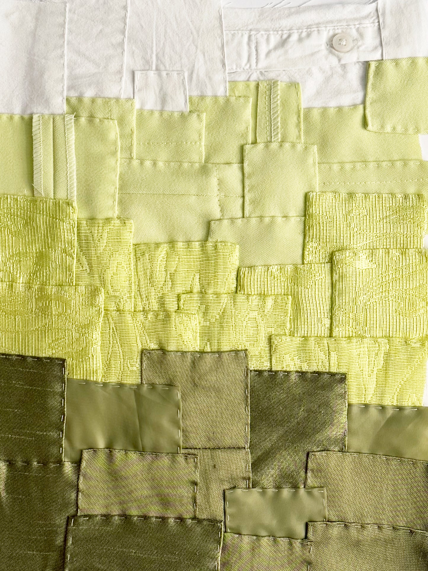 DISPONIBLE POR ENCARGO Patchwork Reciclado Enmarcado - Verde