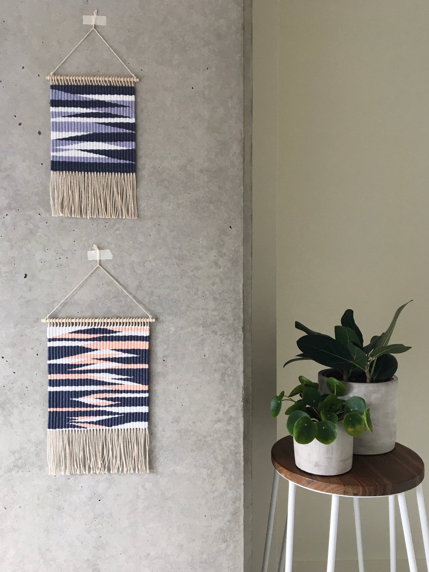 Tapiz de Pared - ZigZag Azul