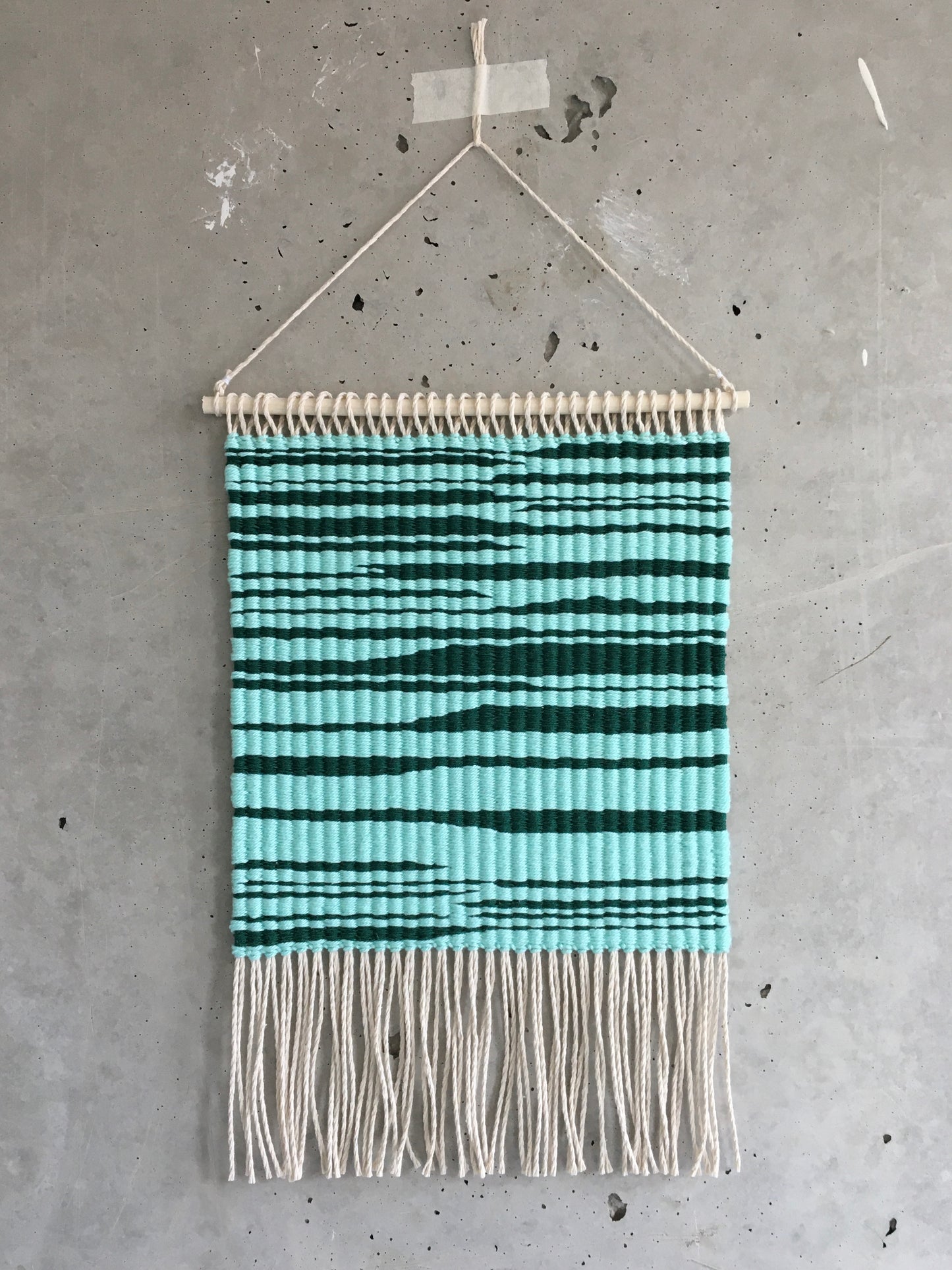 Tapiz de Pared - ZigZag Verde