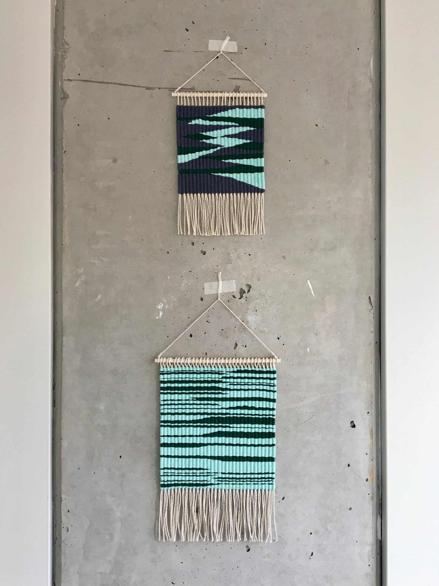 Tapiz de Pared - ZigZag Verde