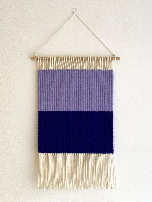 Wall-Hanging Tapestry - Lavender & Purple Colour Block