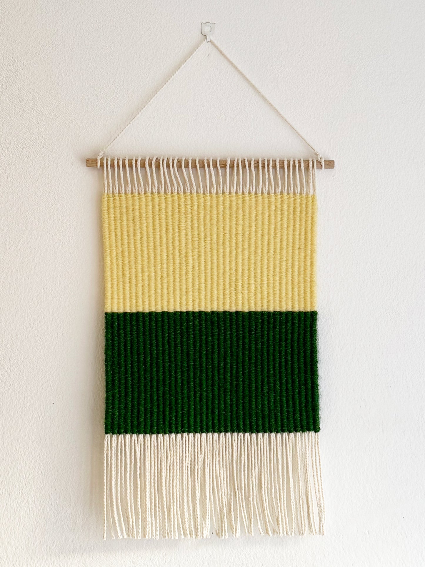 Wall-Hanging Tapestry - Yellow & Green Colour Block